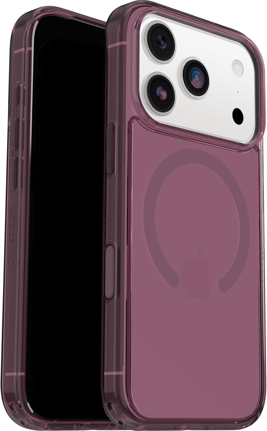 Detalle de OtterBox Symmetryシリーズ iPhone 17 Pro用クリアケース、MagSafe対応・パープルミステリー