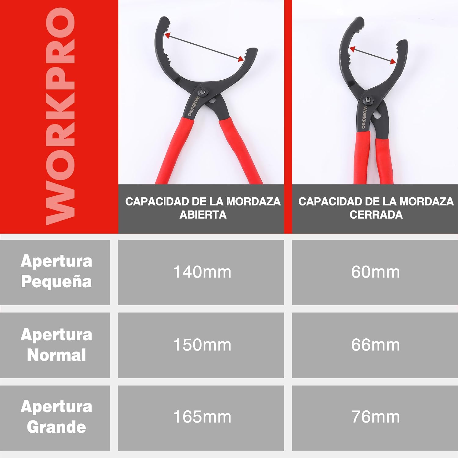 Thumbnail 6 de WORKPRO Alicate ajustable 300 mm para filtros