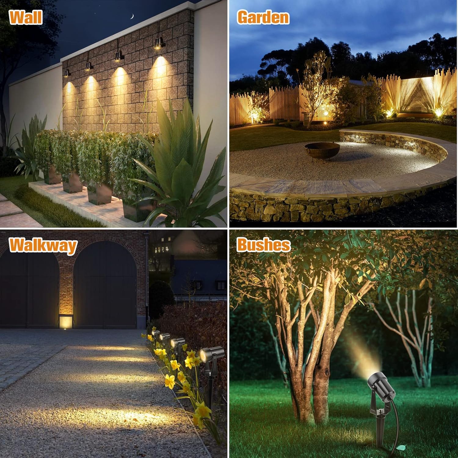 Thumbnail 1 de NIORSUN Faretto LED da Giardino 8 Pack - Faretti IP67 3000K, 27V Basso Tensione, 29m di Cavo, Luce Calda per Esterni