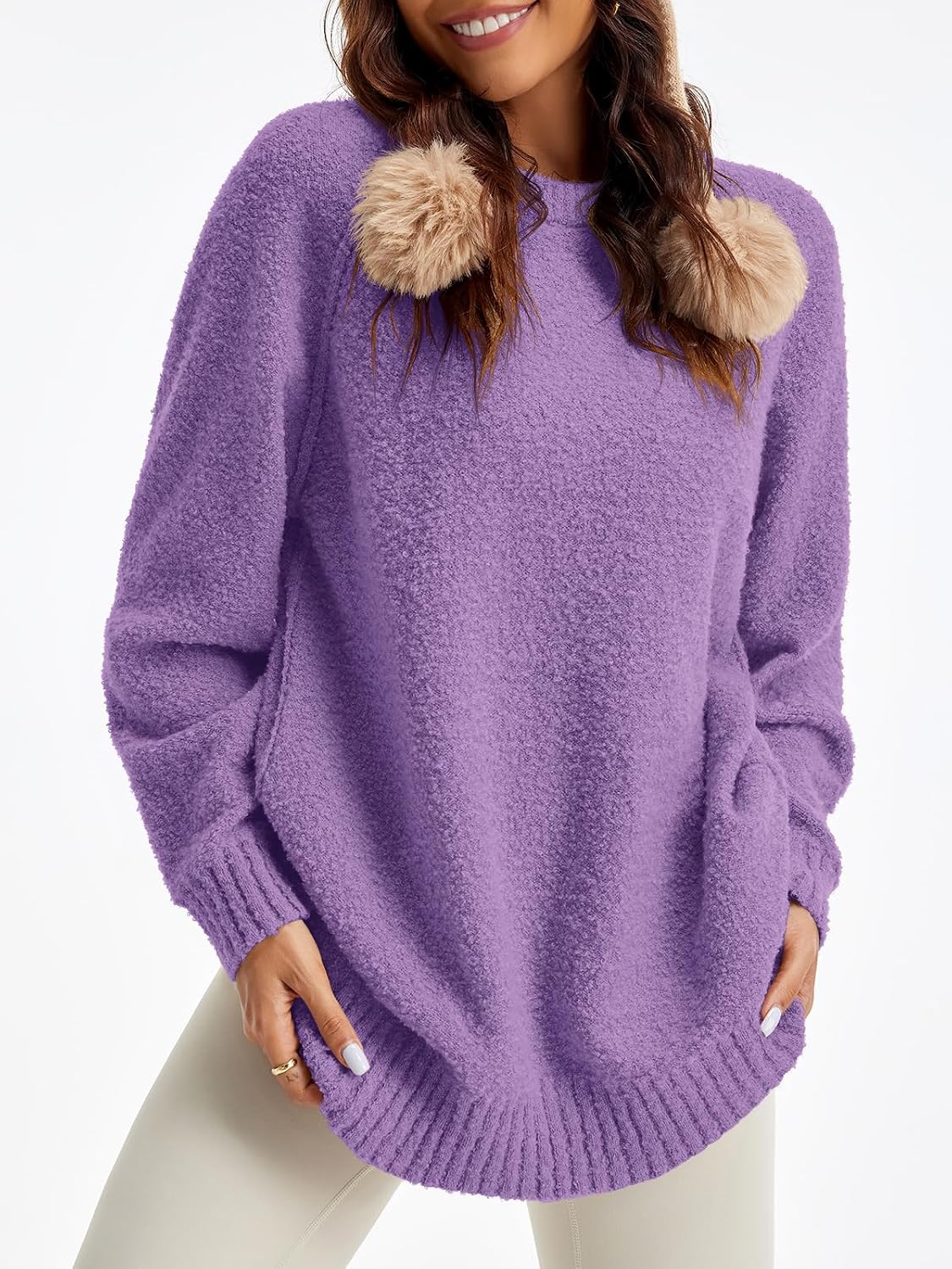 Detalle de Saodimallsu Women's Sweater, Polyester Blend