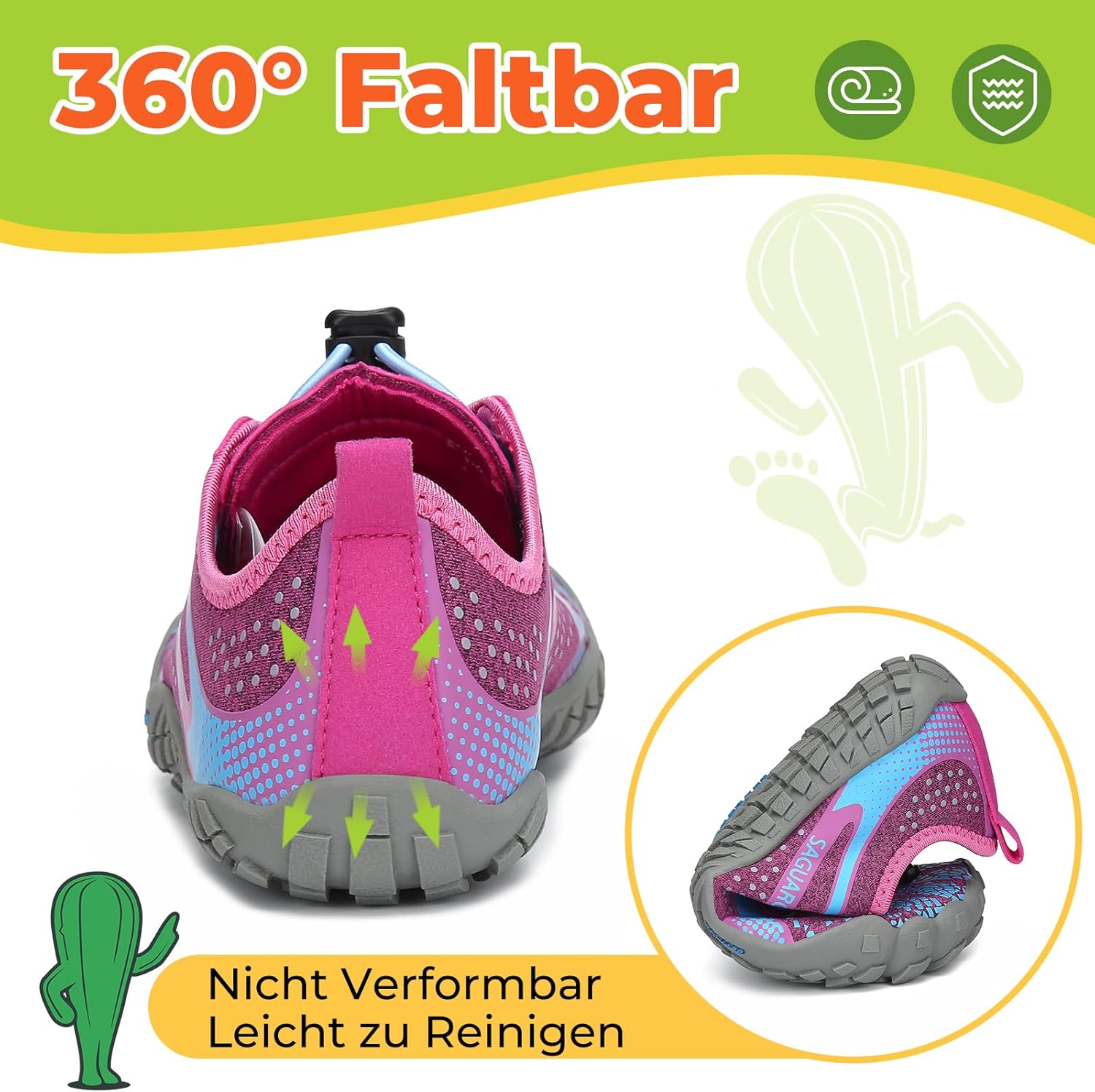 Thumbnail 5 de SAGUARO Kinder Barfußschuhe 24 bis 36
