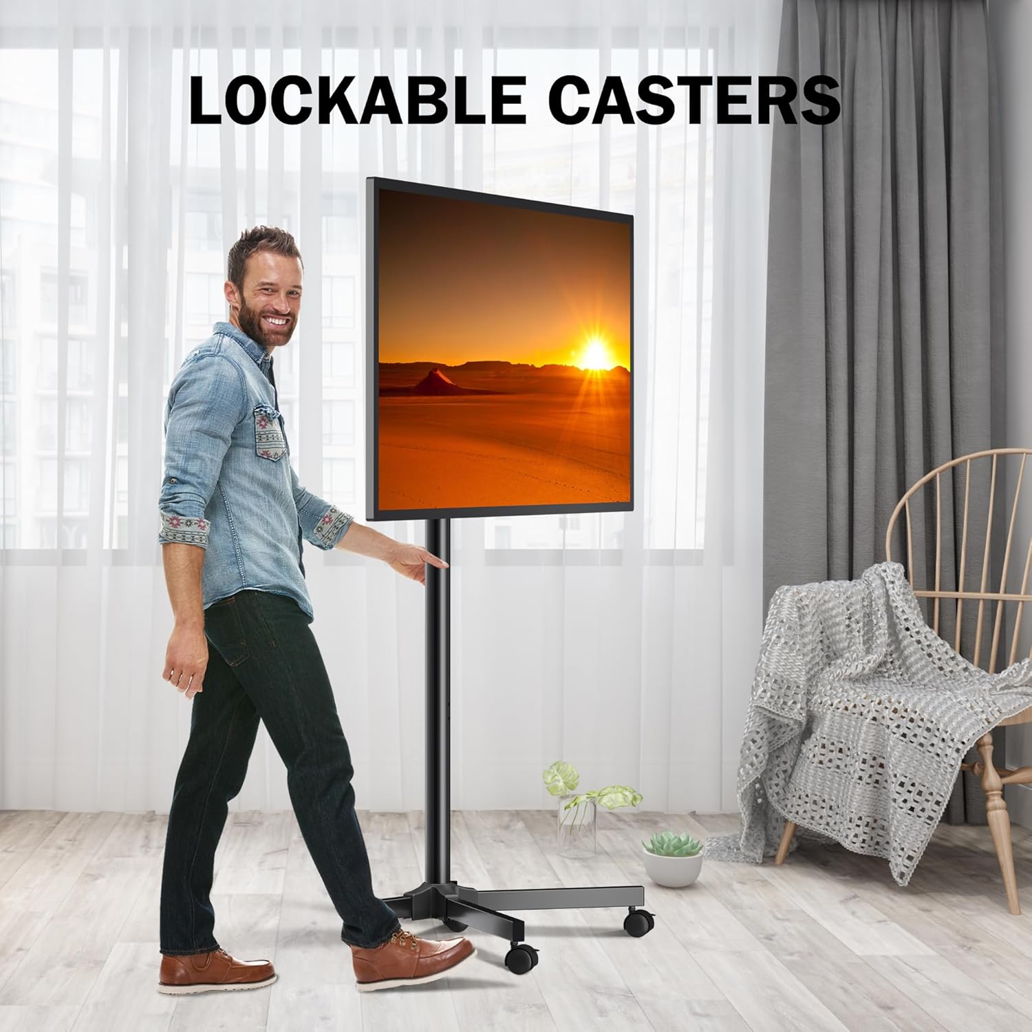 Thumbnail 5 de XINLEI ML1350 TV stand 13–50" height‑adjustable