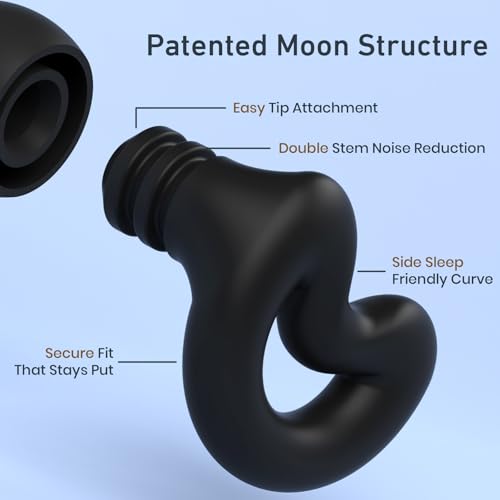 Detalle de RelaxCharm Ear Plugs for Sleeping with 40 dB NRR – Side Sleepers