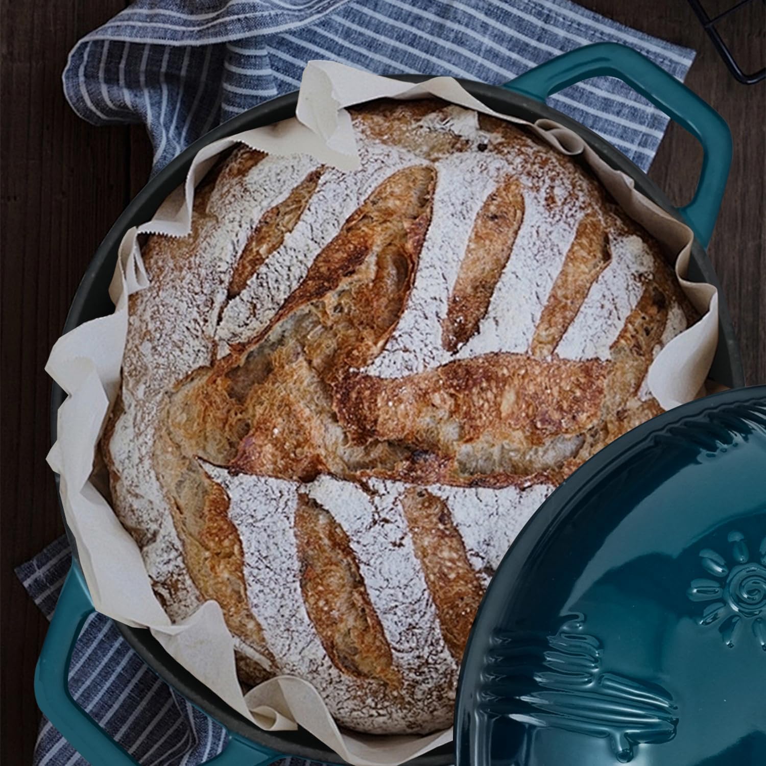 Thumbnail 6 de Flavehc 9.8" Cast Iron Bread Oven 🍞