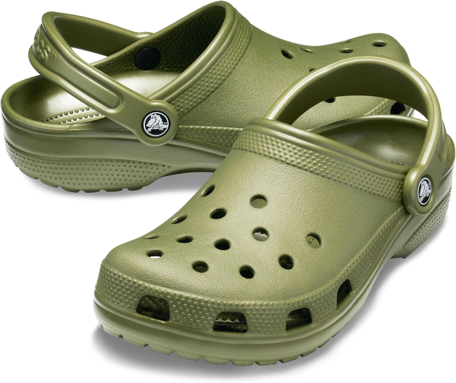 Detalle de Crocs Classic Clog 43-44 EU Army Green: comodidad ligera para usar todo el día