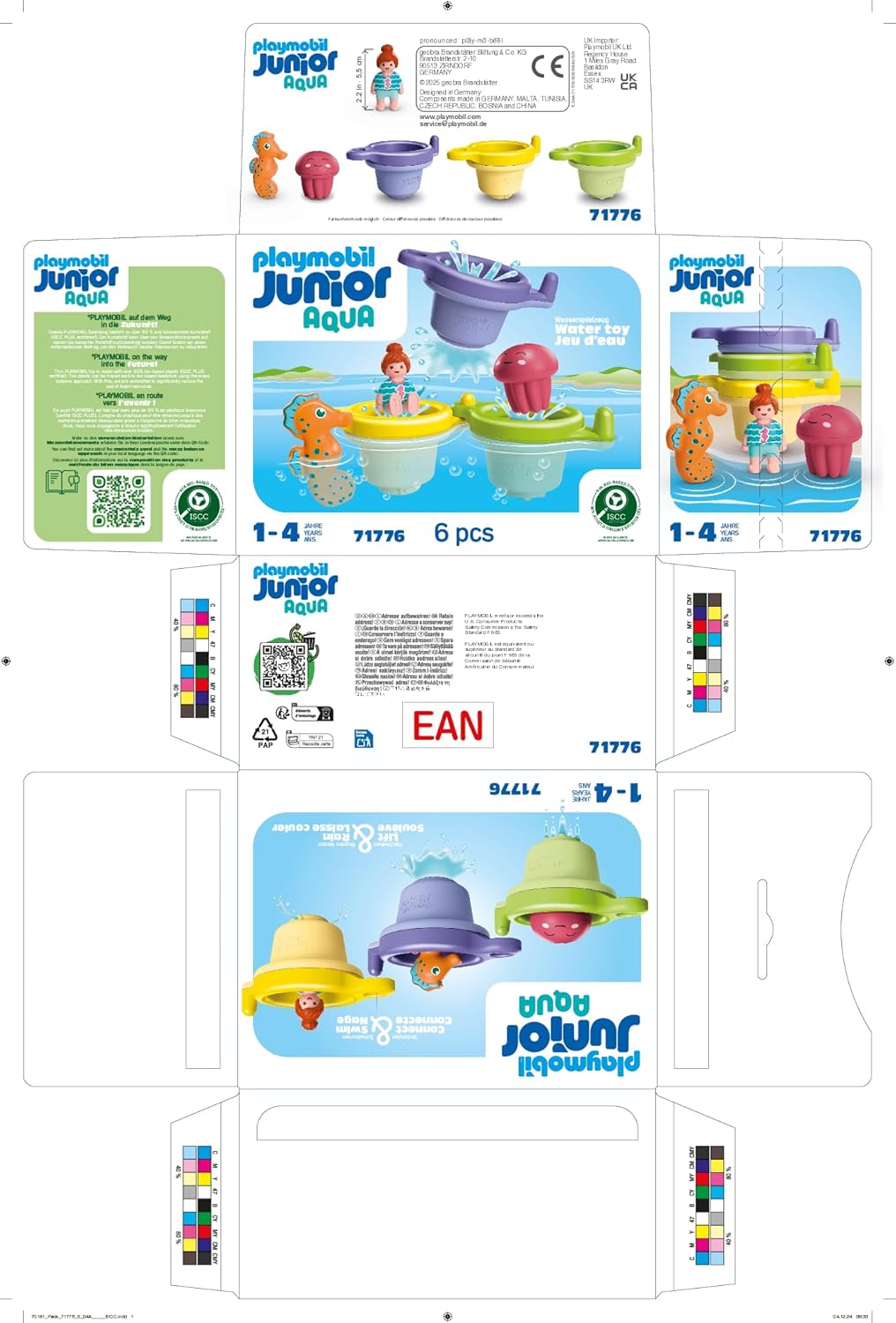 Thumbnail 6 de PLAYMOBIL JUNIOR Aqua 71776 Schwimmbecher-Set mit Wasserspaß ab 1 Jahr