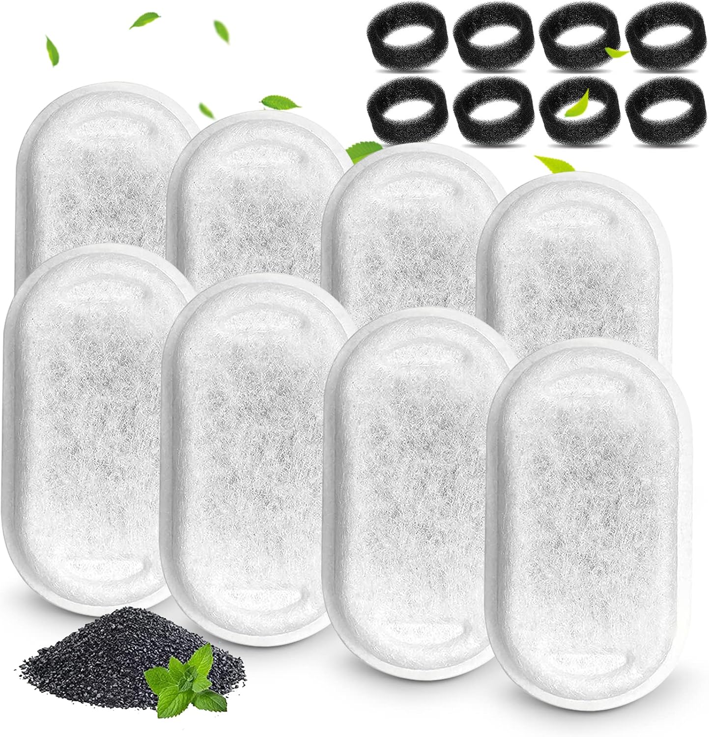 Detalle de Cirfifth 8 Filters with 8 Sponges Cat Fountain Replacement Filters