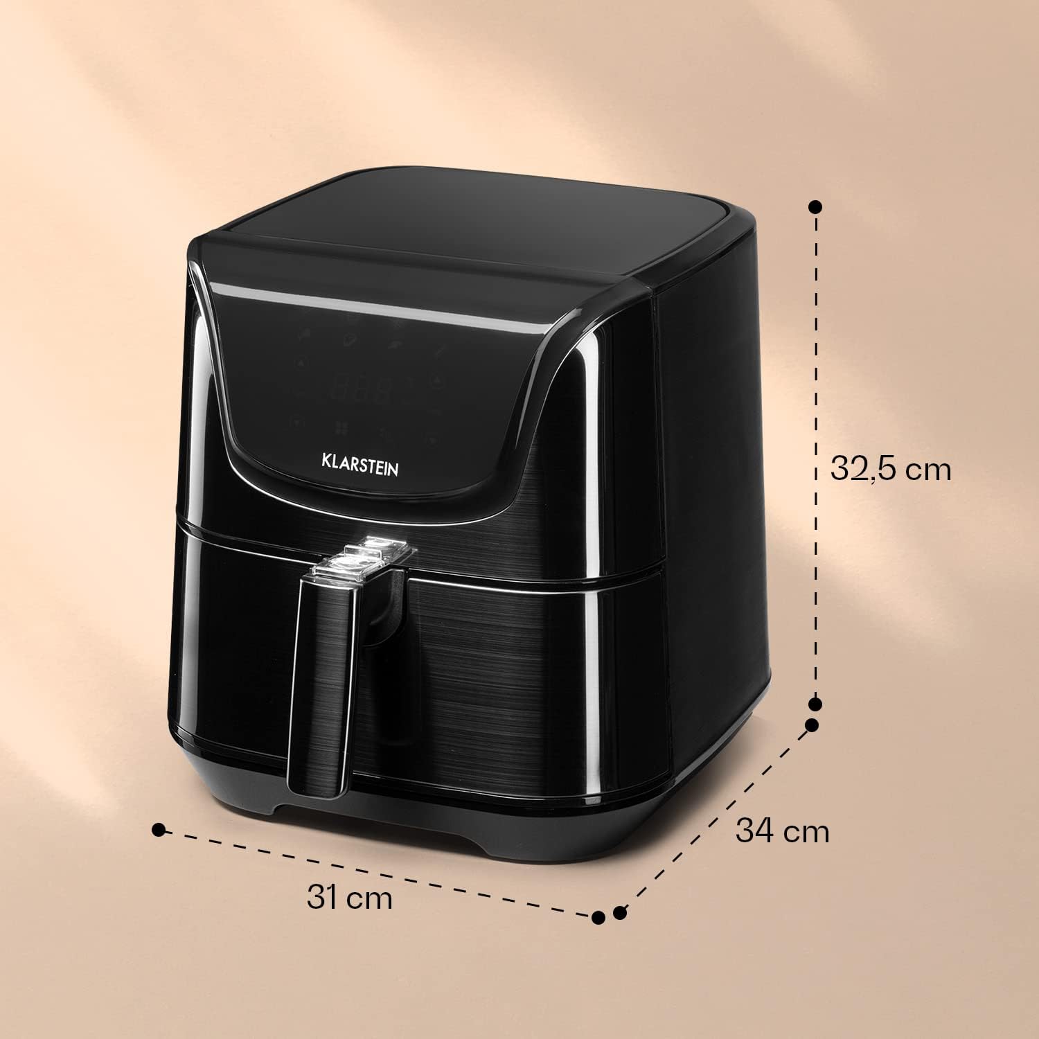 Thumbnail 6 de KLARSTEIN Aerovital Deluxe – Friteuse à air chaud 5,4 L, LCD tactile, inox noir