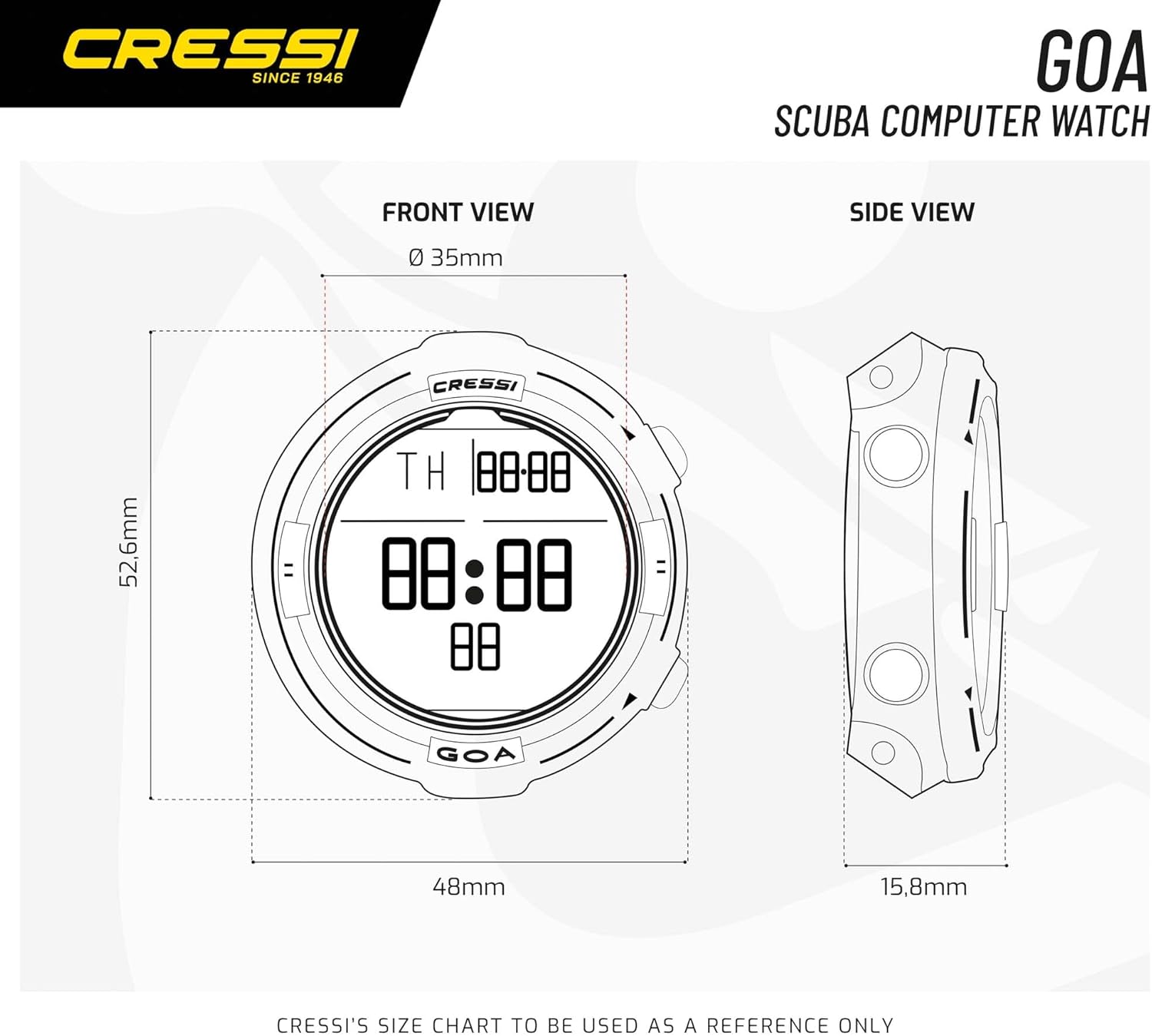 Detalle de Cressi Goa - Ordinateur de plongée et horloge