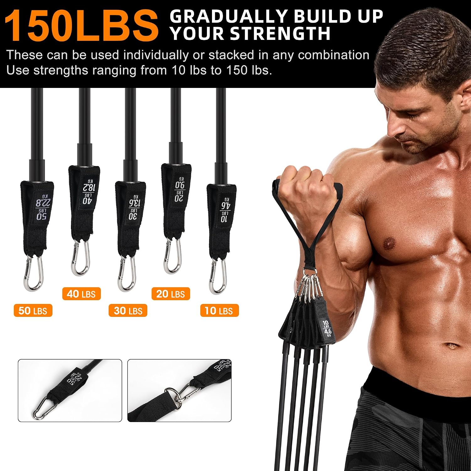 Thumbnail 4 de RealPlus Resistance Bands Set for Home Workouts