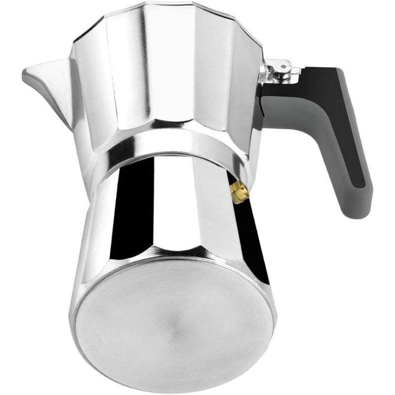 Detalle 2 de Cafetera Italiana BRA Perfecta 9 Tazas para inducción – Aluminio Mate