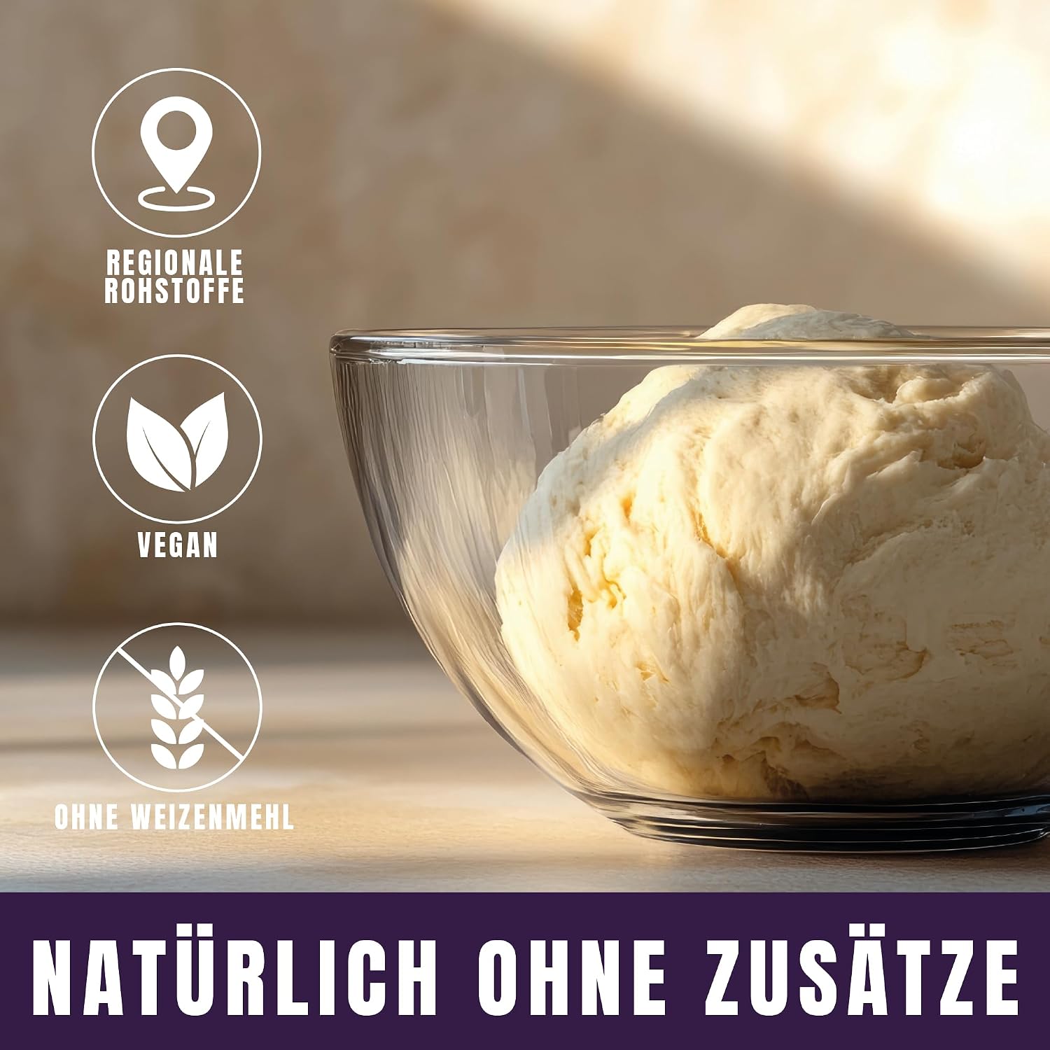 Detalle de Marcel’s Brotbackmischung Dinkel Urkraft (1.200 g) – 100% Sauerteigbrot ohne Weizenmehl, vegan