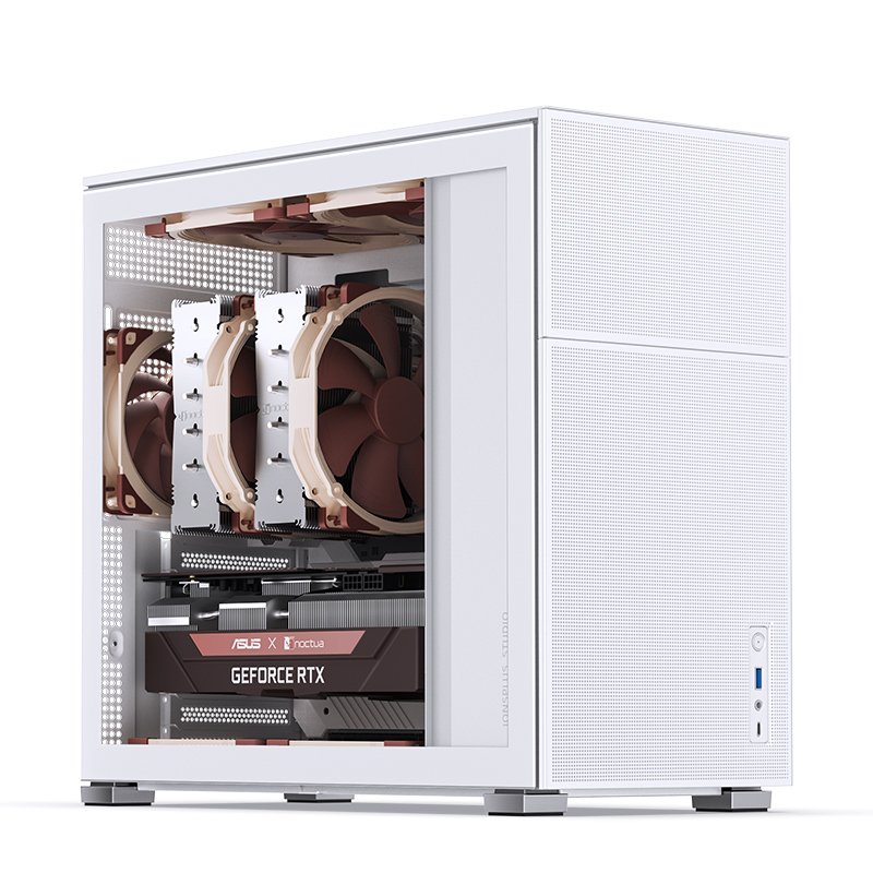 Detalle 2 de Jonsbo D41 MESH (Blanco) Chasis ATX / MicroATX / Mini-ITX con panel frontal mallado