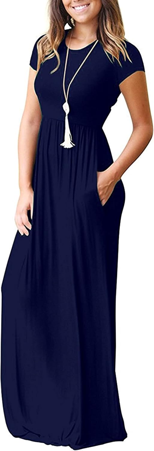 Thumbnail 2 de GRECERELLE Womens Maxi Dress: Casual Summer Long Dress with Pockets
