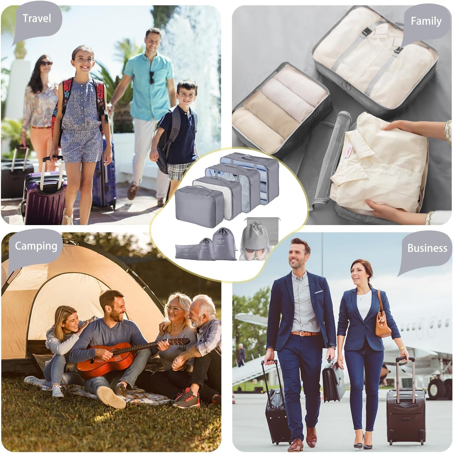 Thumbnail 5 de MOFELON 9-piece packing cubes 9pc set for travel