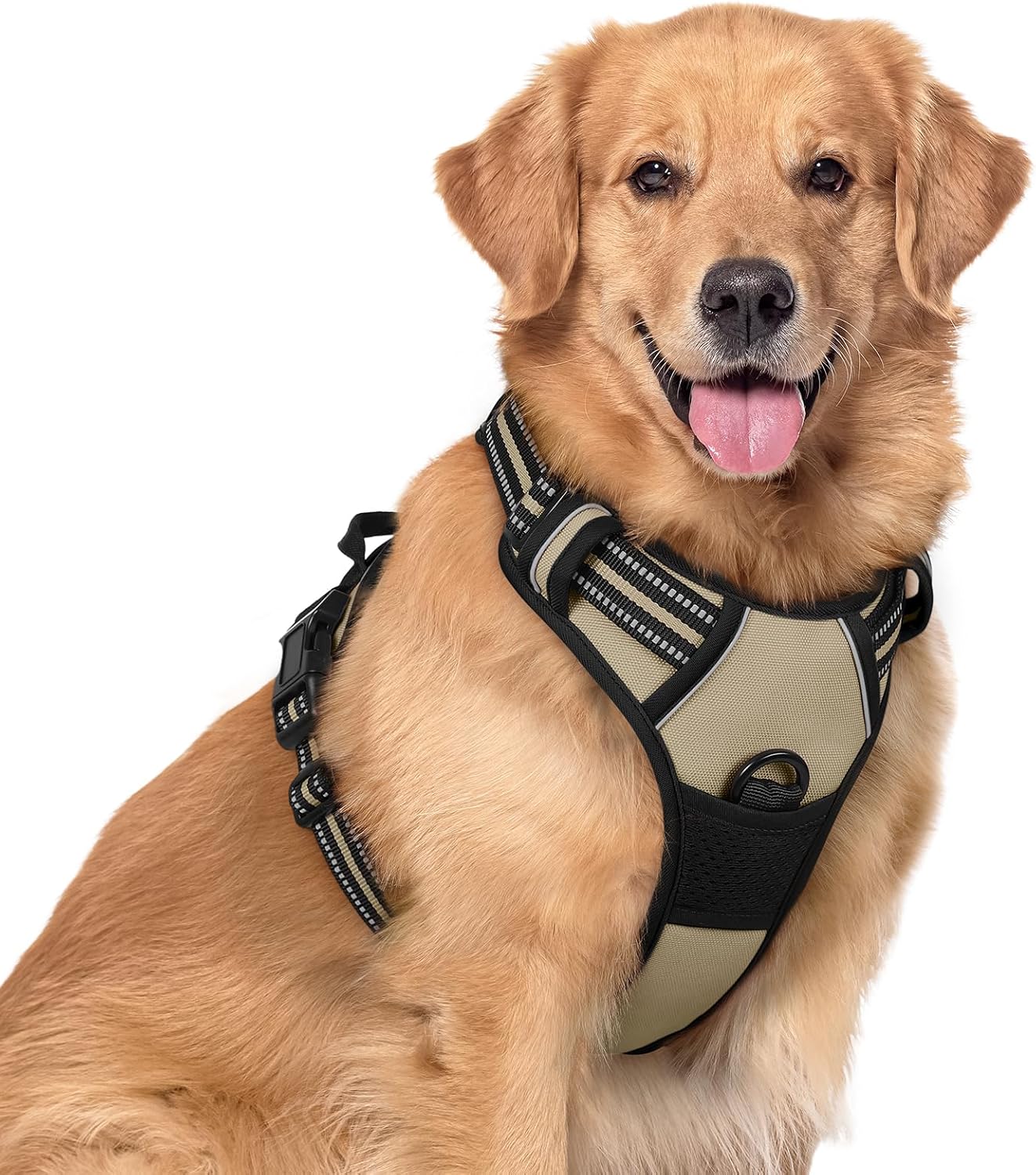 Detalle de rabbitgoo Harnais Chien XL anti-traction beige réglable