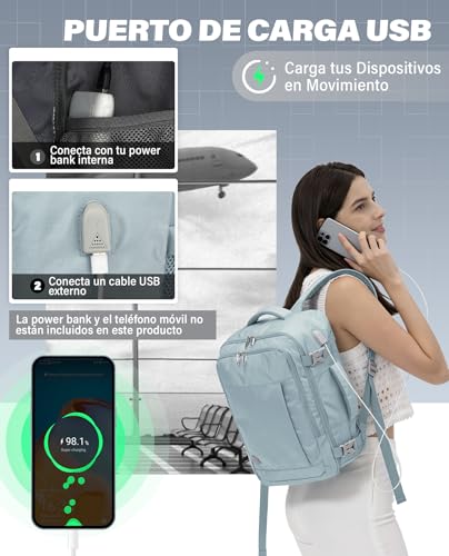 Thumbnail 6 de Mochila VANKEV para cabina 40x20x25 cm (20L) – perfecta para Ryanair y viajes diarios