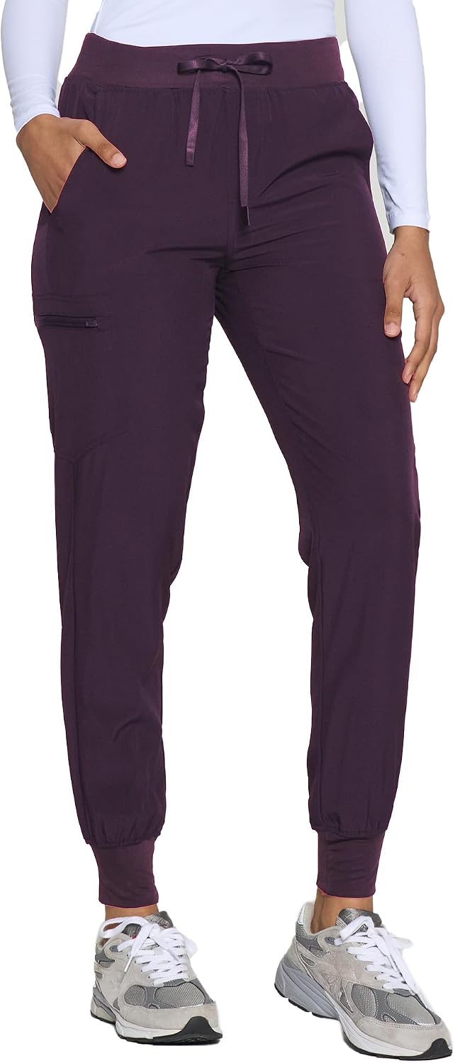 Detalle 2 de COZYFIT Women’s Scrub Jogger Pants, Stretch Fabric and Five Pockets