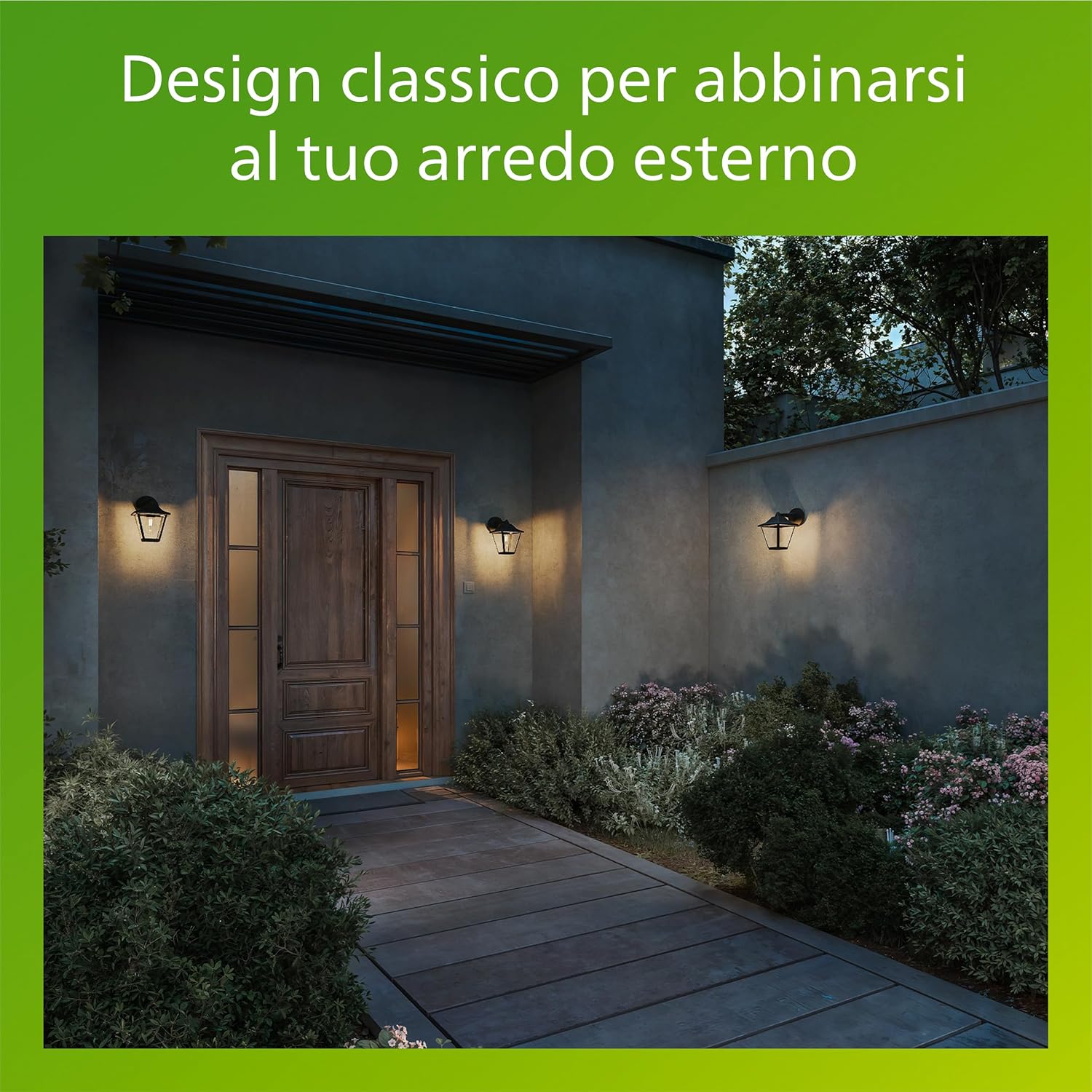 Thumbnail 6 de Philips Juli Applique LED da Esterno + Lampadina LED E27 – Design classico, Nero, IP44