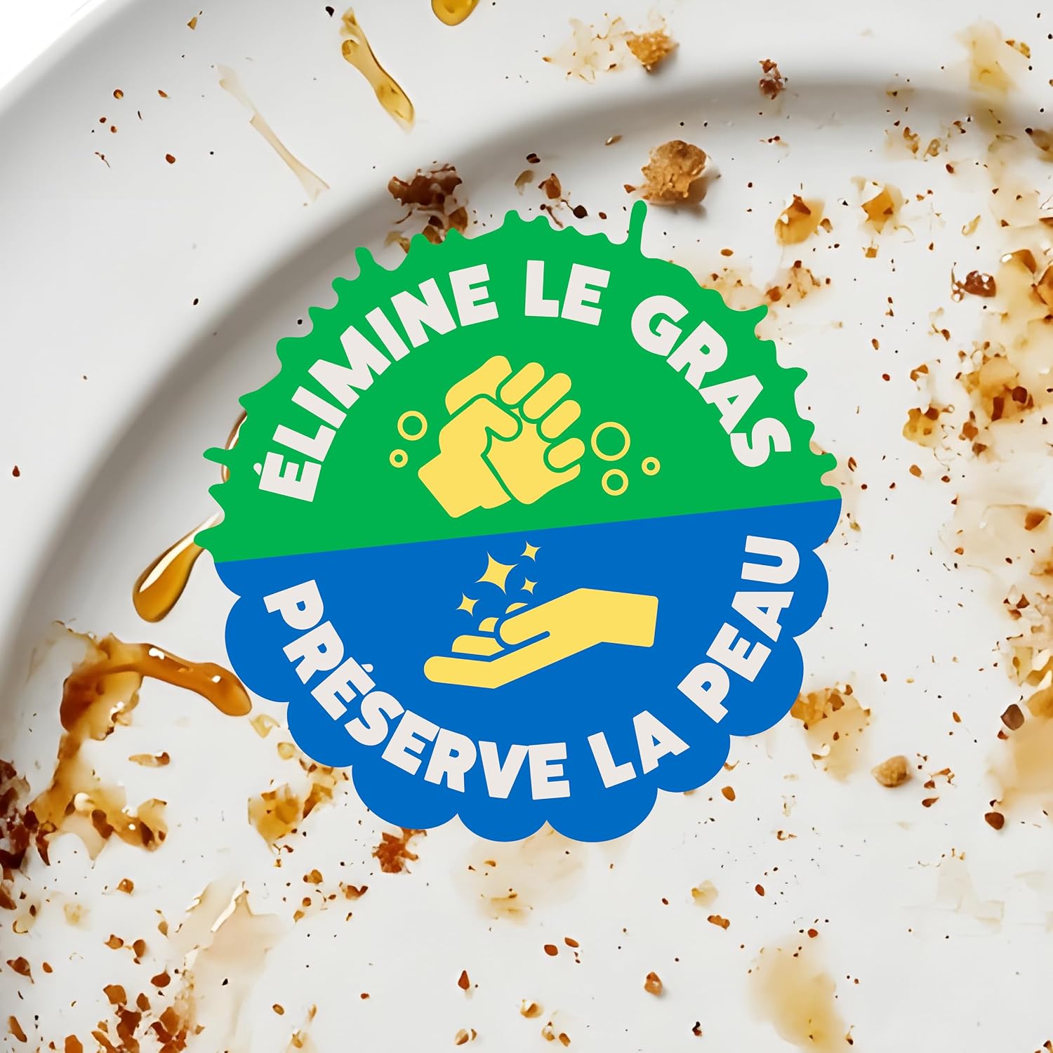 Detalle 2 de Ecover Liquide Vaisselle Ultra Dégraissant – Spécial Peaux Sensibles, Bergamote et Sauge, Flacon 5L