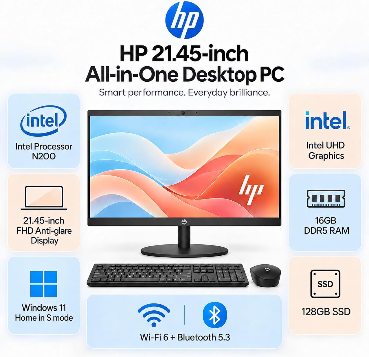 Detalle de HP All-in-One Desktop with 16GB DDR5 RAM
