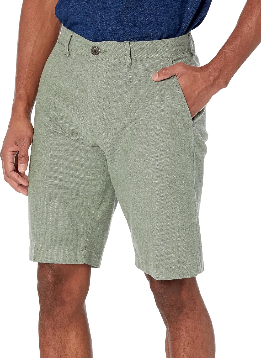 Detalle de Amazon Essentials Men's Slim-Fit 11" Lightweight Comfort Stretch Oxford Shorts