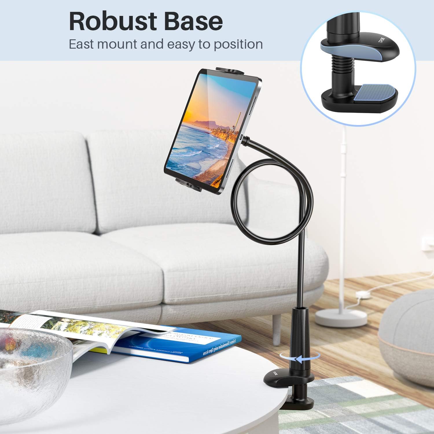 Detalle 2 de TRYONE Schwanenhals Tablet Halterung 76cm