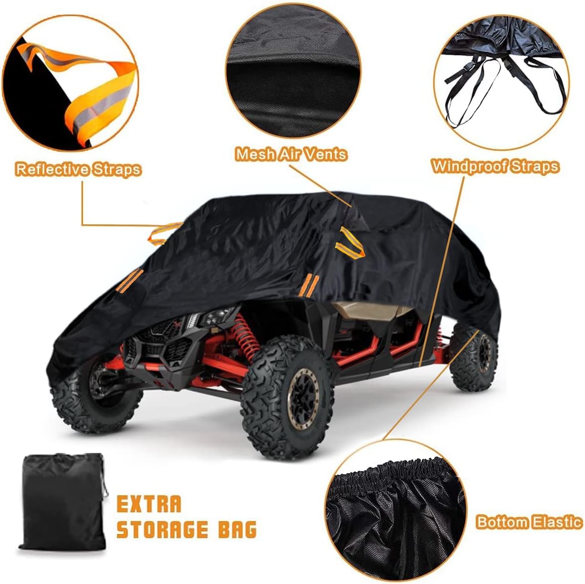 Thumbnail 6 de Waterproof UTV Cover for Polaris RZR PRO XP 4 / Can-Am Maverick X3 Max — Heavy-Duty All-Weather Protection