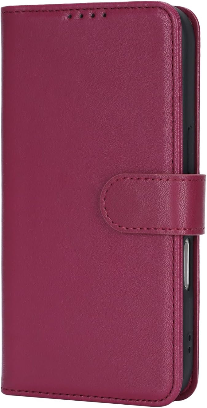 Thumbnail 6 de Zouzt Case for iPhone 17 Pro Max 6.9-inch – PU leather wallet flip case with kickstand and card slots (Red)