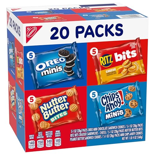 Thumbnail 10 de Nabisco Snacks Variety Pack: 20-Pack of Oreo Minis, Nutter Butter Bites, Chips Ahoy! Minis, and Ritz Bits