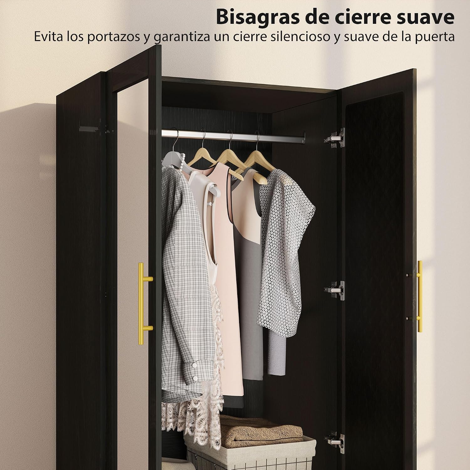 Thumbnail 6 de HOMCOM Armario Dormitorio 2 Puertas 2 Cajones