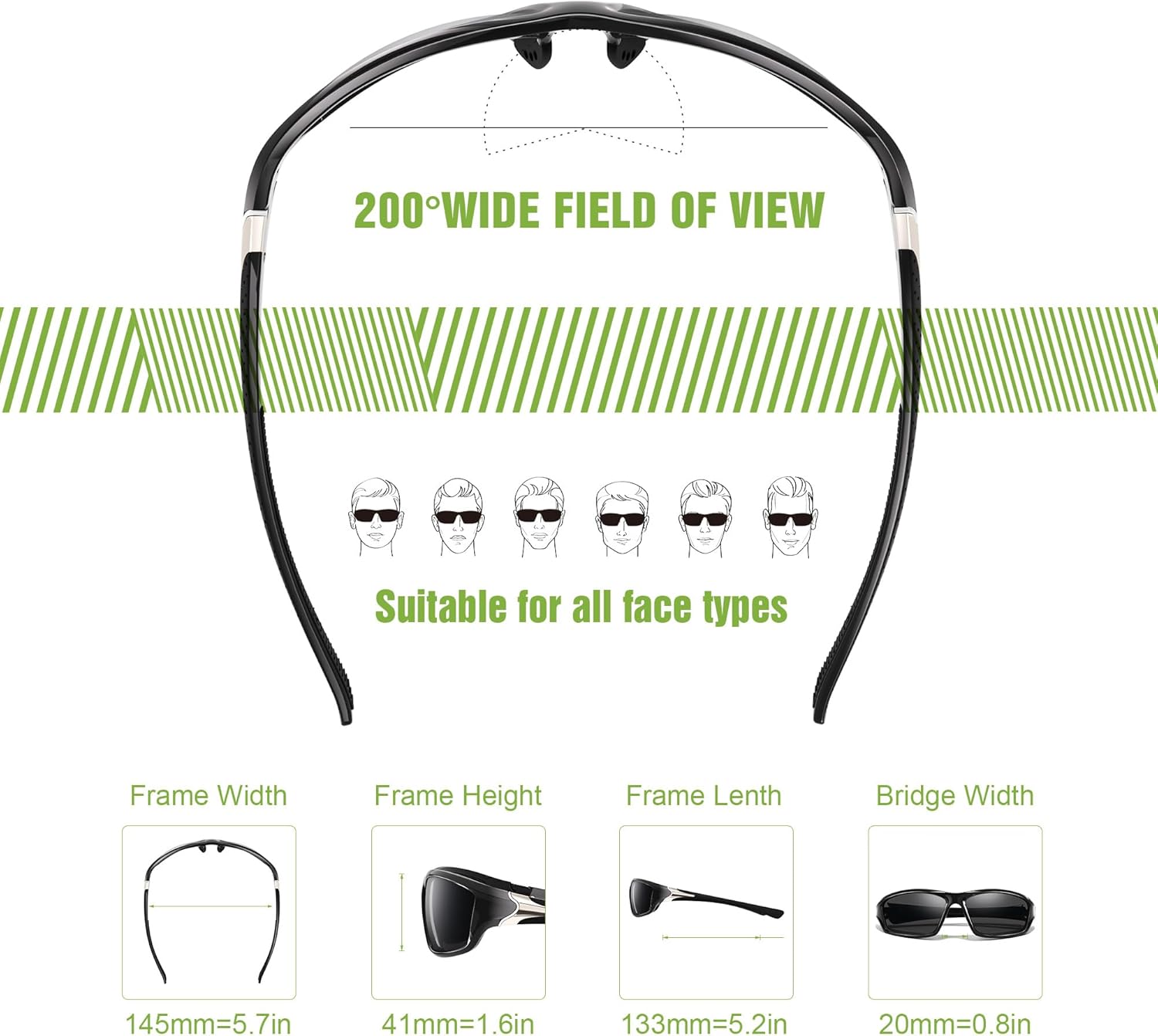 Thumbnail 4 de Foliful 3-Pack Polarized Sports Sunglasses 🕶