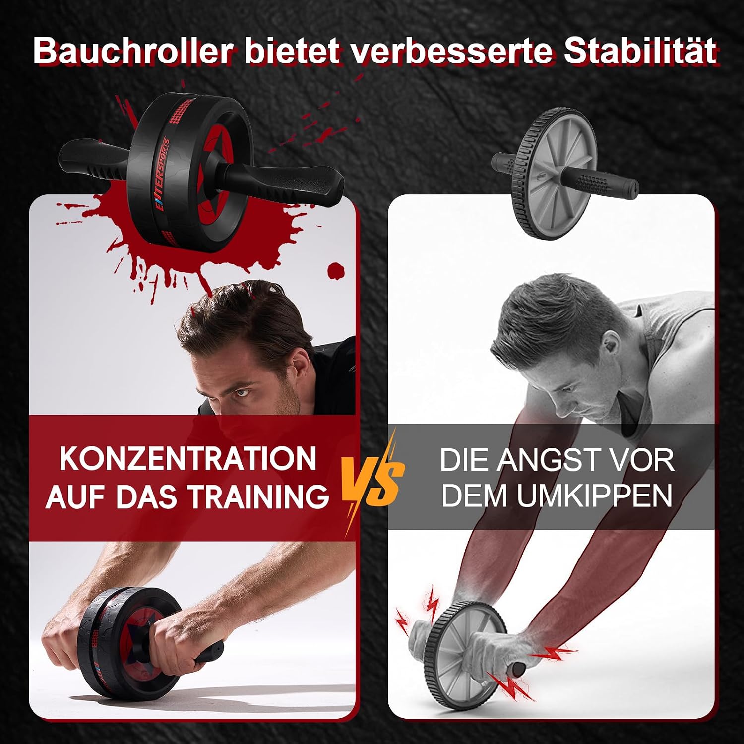 Detalle 2 de EnterSports Bauchroller Bauchmuskeltrainer 272 kg Tragfähigkeit