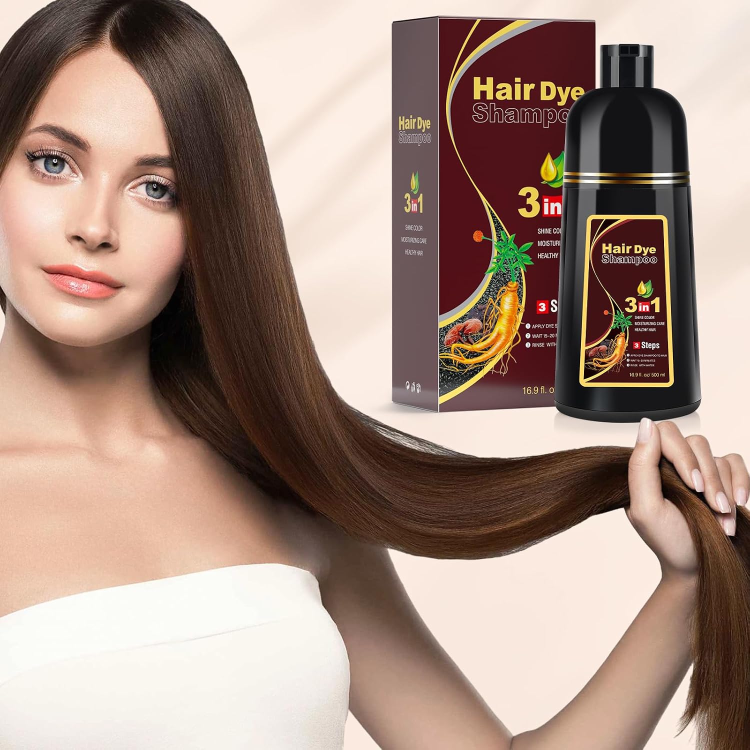 Thumbnail 3 de Dark Brown Haar Dye Shampoo Permanent