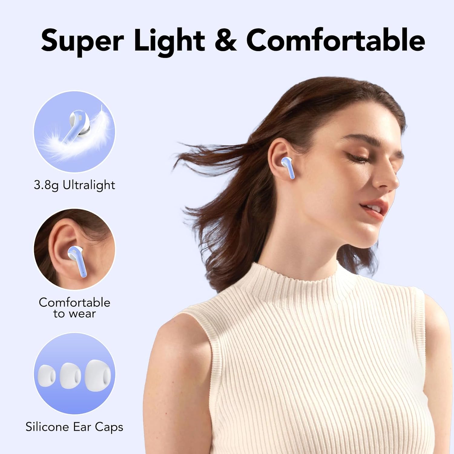 Thumbnail 5 de IKT 50Hrs Wireless Earbuds with Bluetooth 5.3