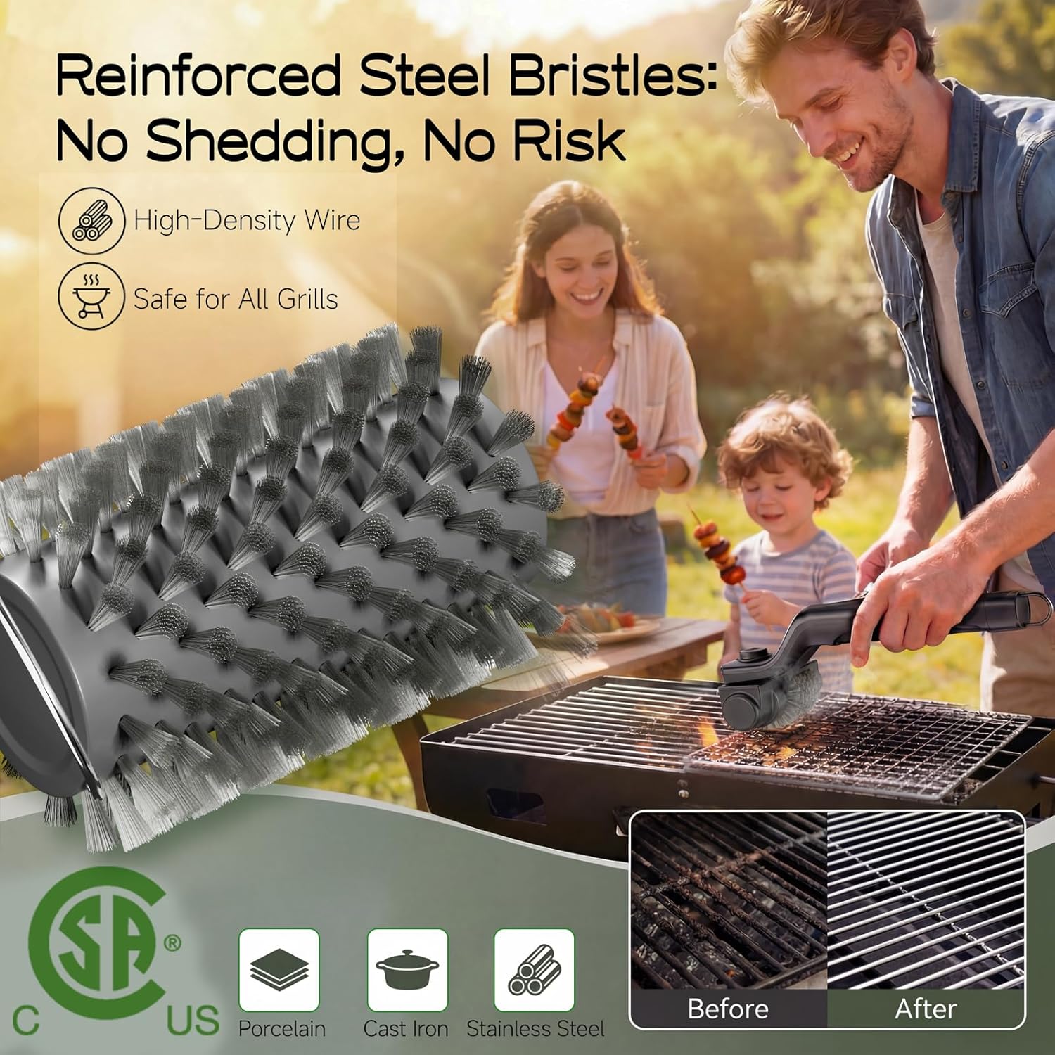 Thumbnail 5 de Drayvorx Electric Grill Brush with 3 Speeds, Type-C Rechargeable, 20kg Max Torque BBQ Cleaner
