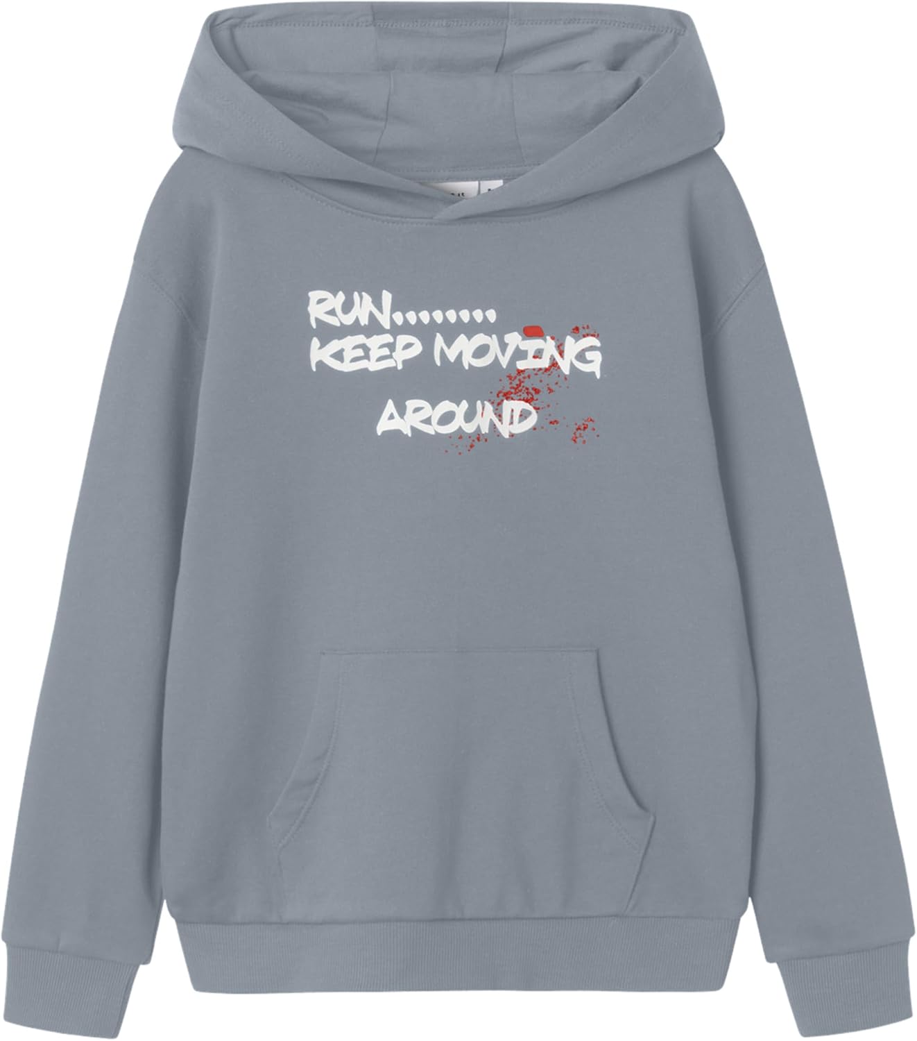 Detalle 2 de NAME IT Nkmnotus LS Nreg Sweat Wh Bru Bambini e Ragazzi — felpa girocollo comoda per bambini