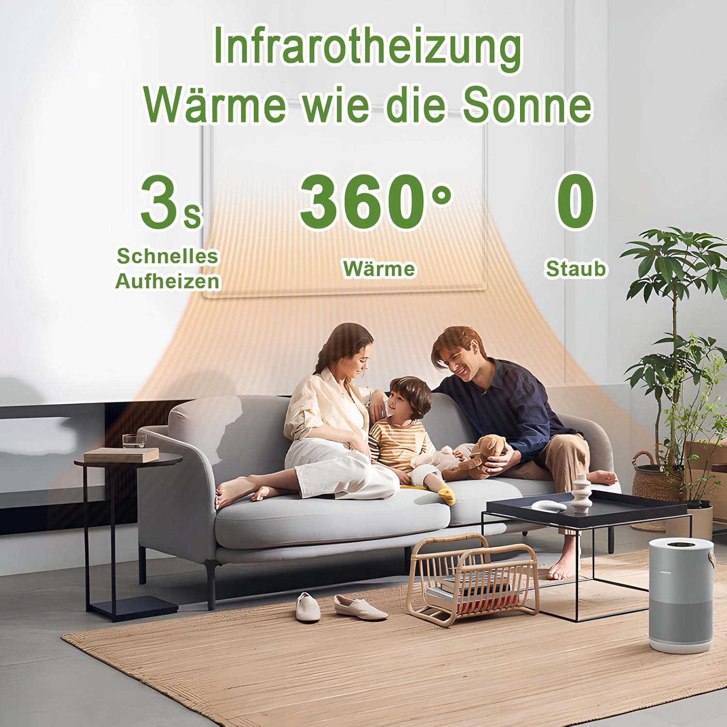 Thumbnail 2 de Behaglich Infrarotheizung 600 Watt – Wandmontage, WiFi-Thermostat, IP54, 10 Jahre Garantie