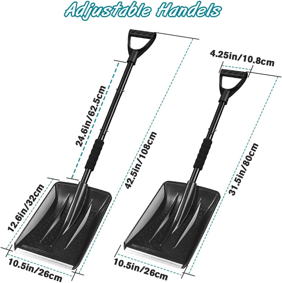Thumbnail 1 de UMUACCAN 4-in-1 Foldable Snow Shovel with Ice Scraper