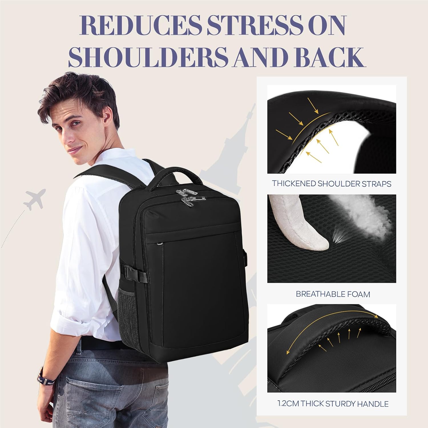 Detalle 2 de Yankony Ryanair Cabin Bag 40x30x20 đź’Ľ