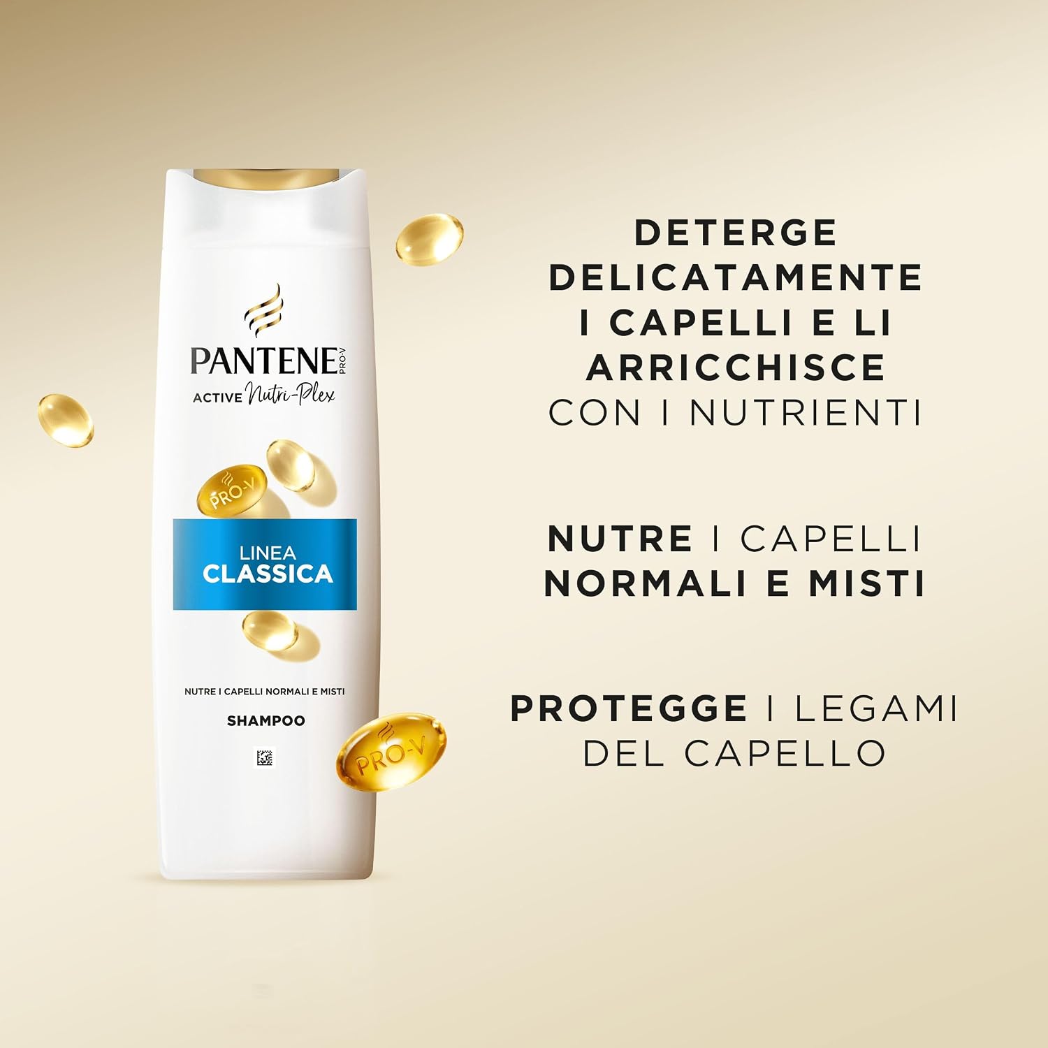 Detalle de Pantene PRO-V Shampoo Linea Classica 6x300ml per Capelli Normali e Misti: protezione dei legami e detersione delicata