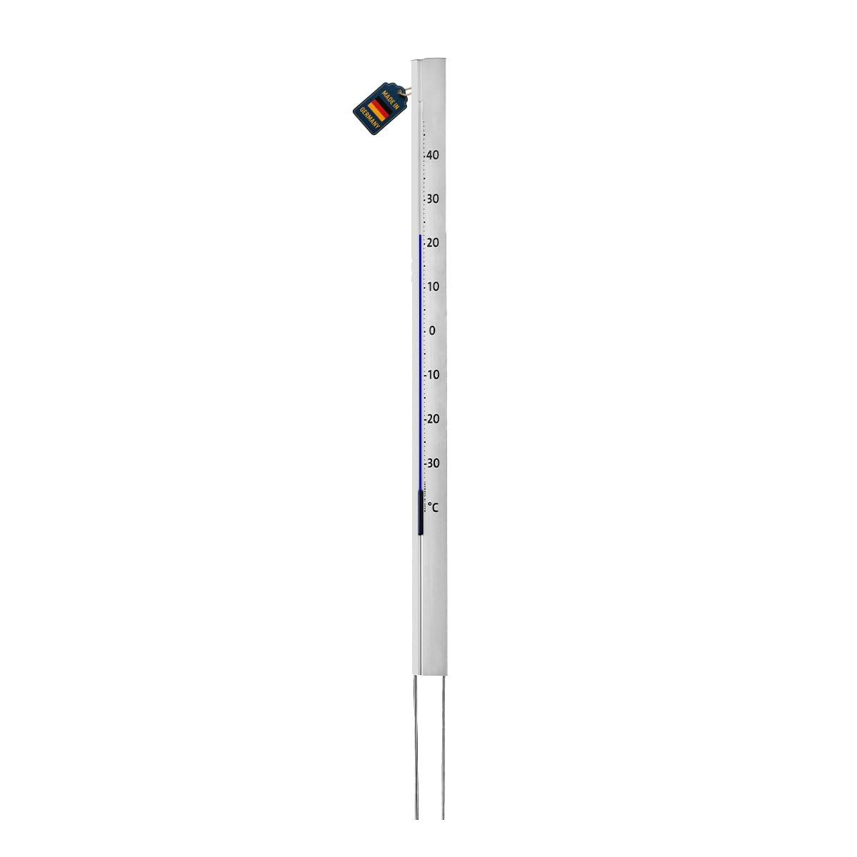 TFA 12.2005 Central Park tuinthermometer van geanodiseerd aluminium
