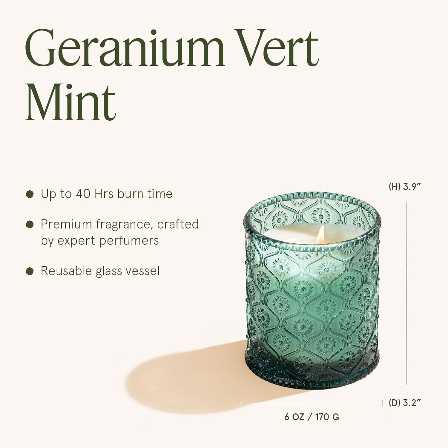 Thumbnail 3 de LA Jolie Muse Geranium Vert Mint Candle