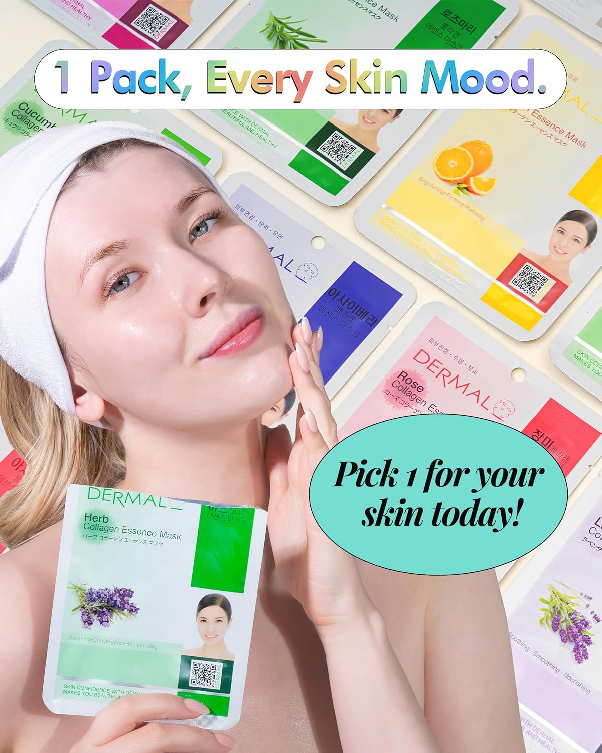 Detalle 2 de DERMAL 24-Day Skin Reset Ritual Collagen Mask