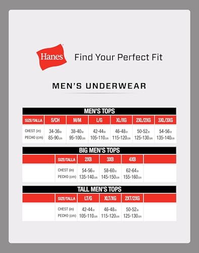 Thumbnail 7 de Hanes Men's Cotton Moisture-Wicking Crew Tee Undershirts — 6 Pack (X-Large US)