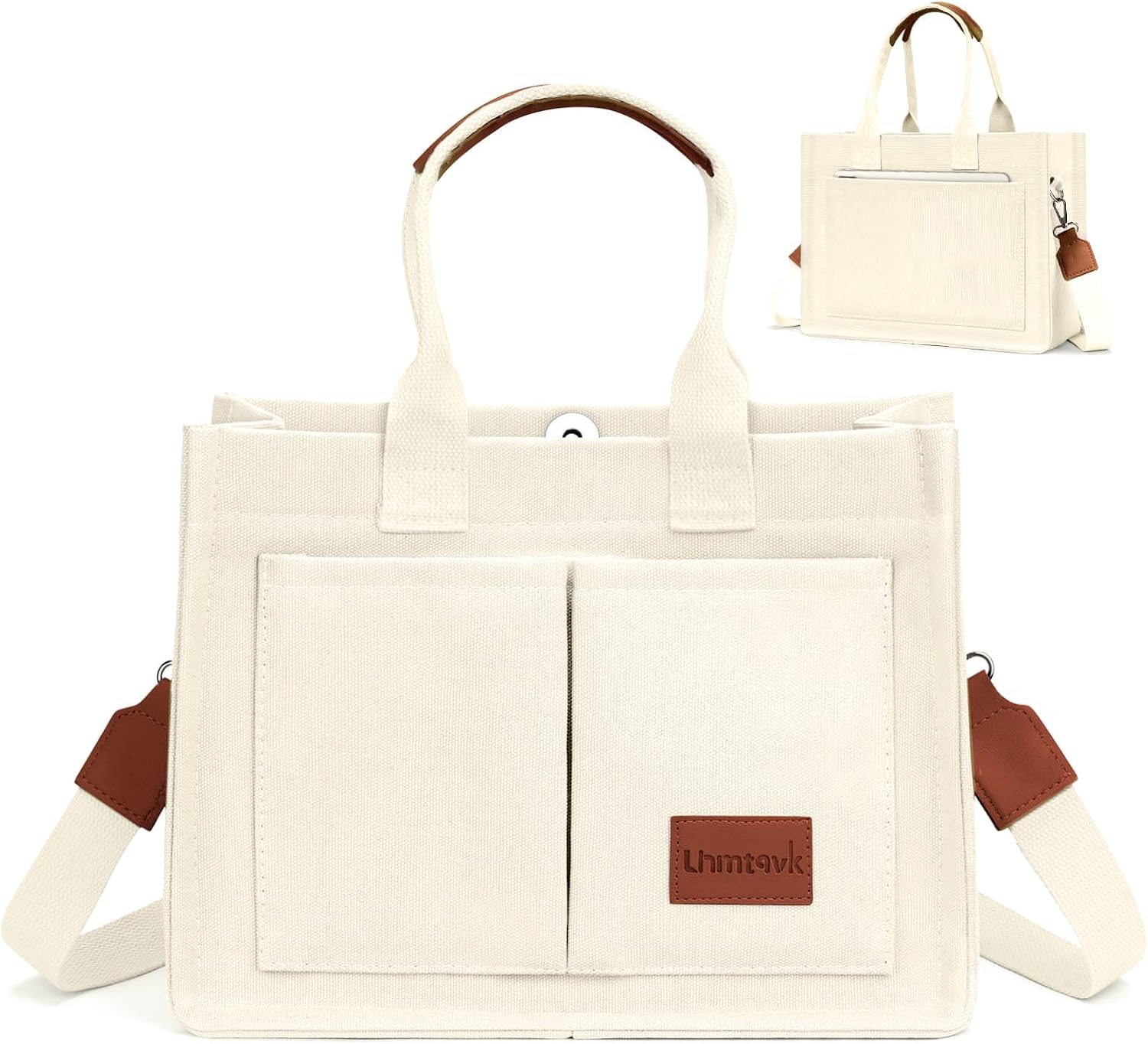 Detalle de LHMTQVK Canvas Tote Bag with 5 Pockets
