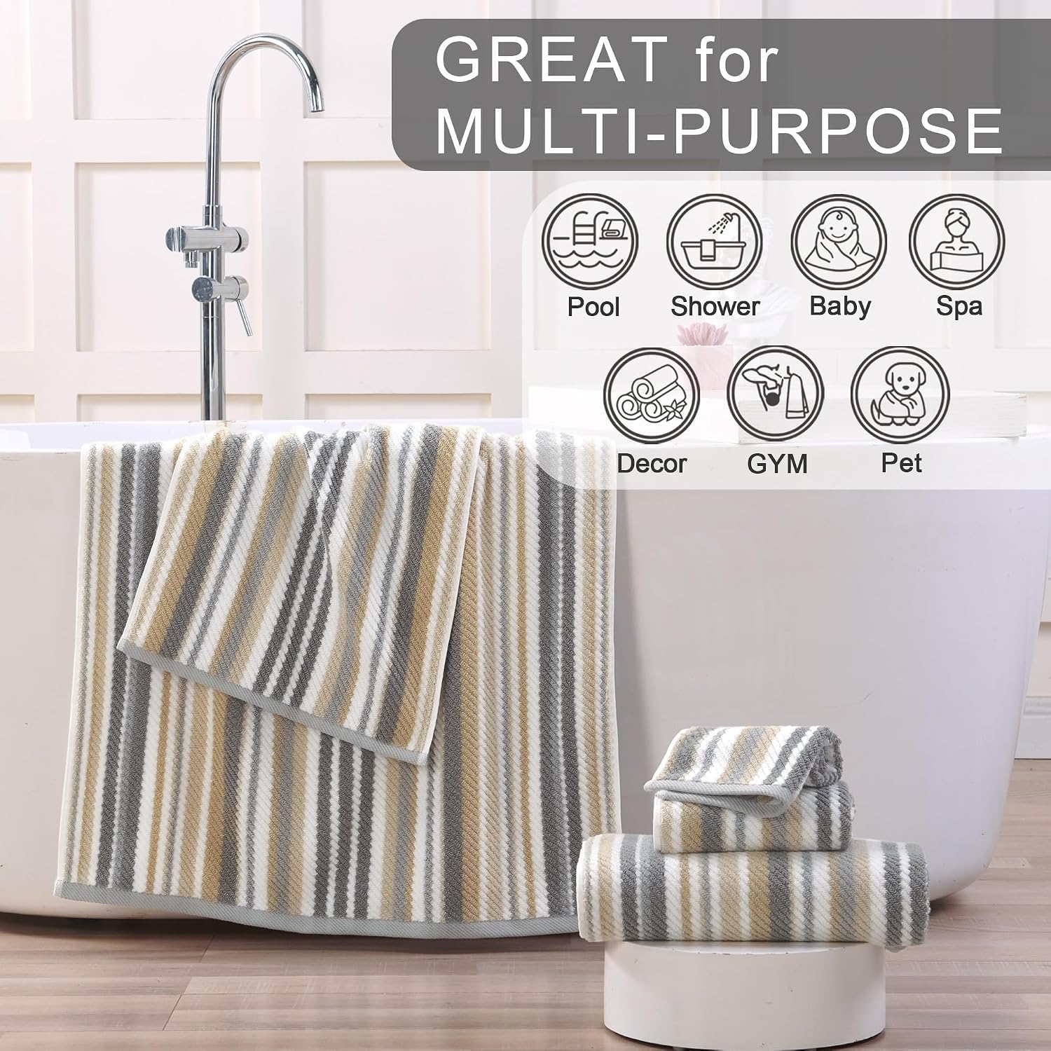 Detalle 1 de VOOVA & MOVAS Cotton Towel Set