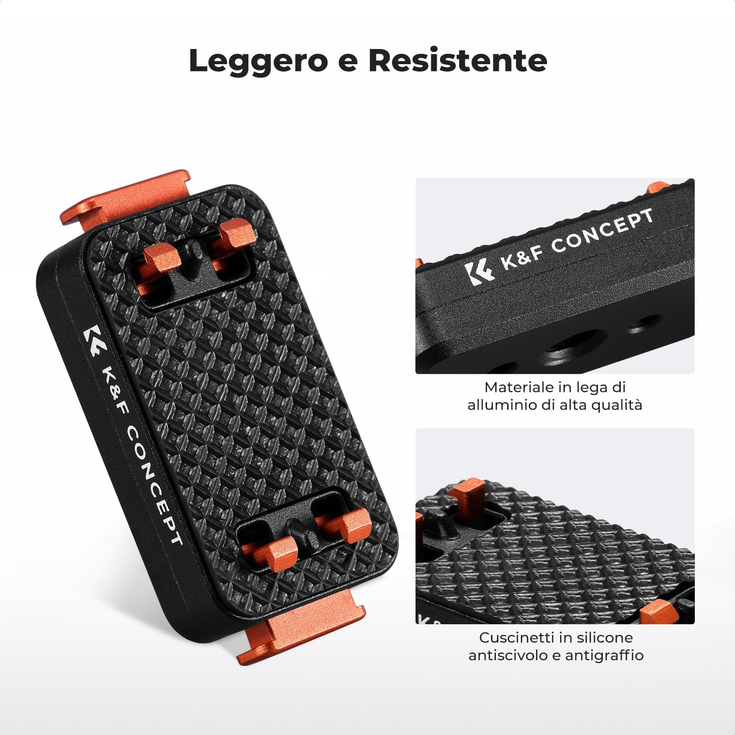 Thumbnail 5 de K&F CONCEPT Supporto magnetico a sgancio rapido per Insta360 X5 – versioni migliorate e base in alluminio