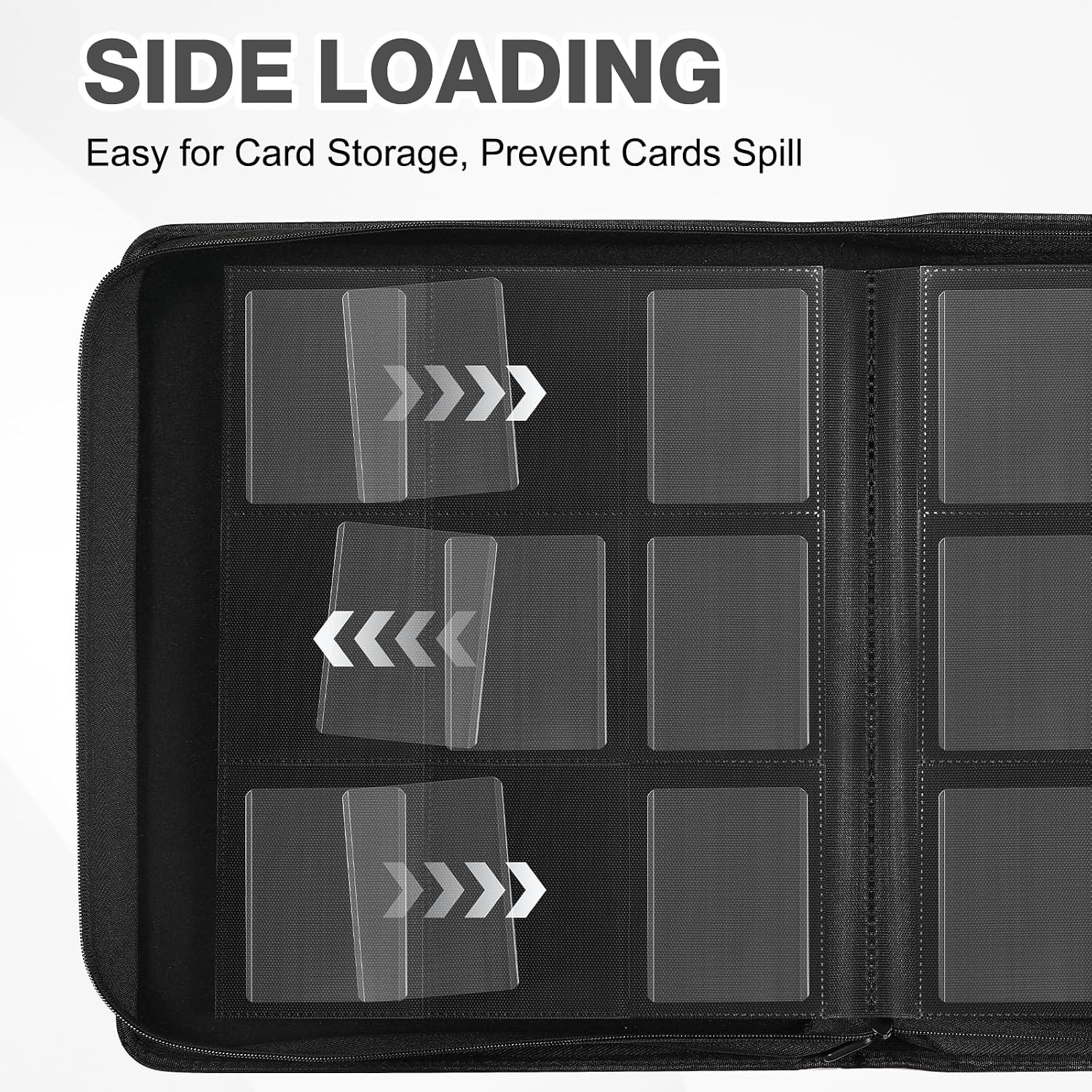 Detalle 2 de Pemocyny Top Loader Binder 2 Pack, 9-Pocket Albums for 3" x 4" Toploaders