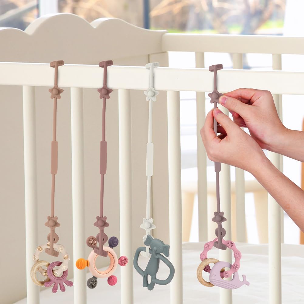 Thumbnail 5 de Vicloon Silicone Toy Clip 4Pcs